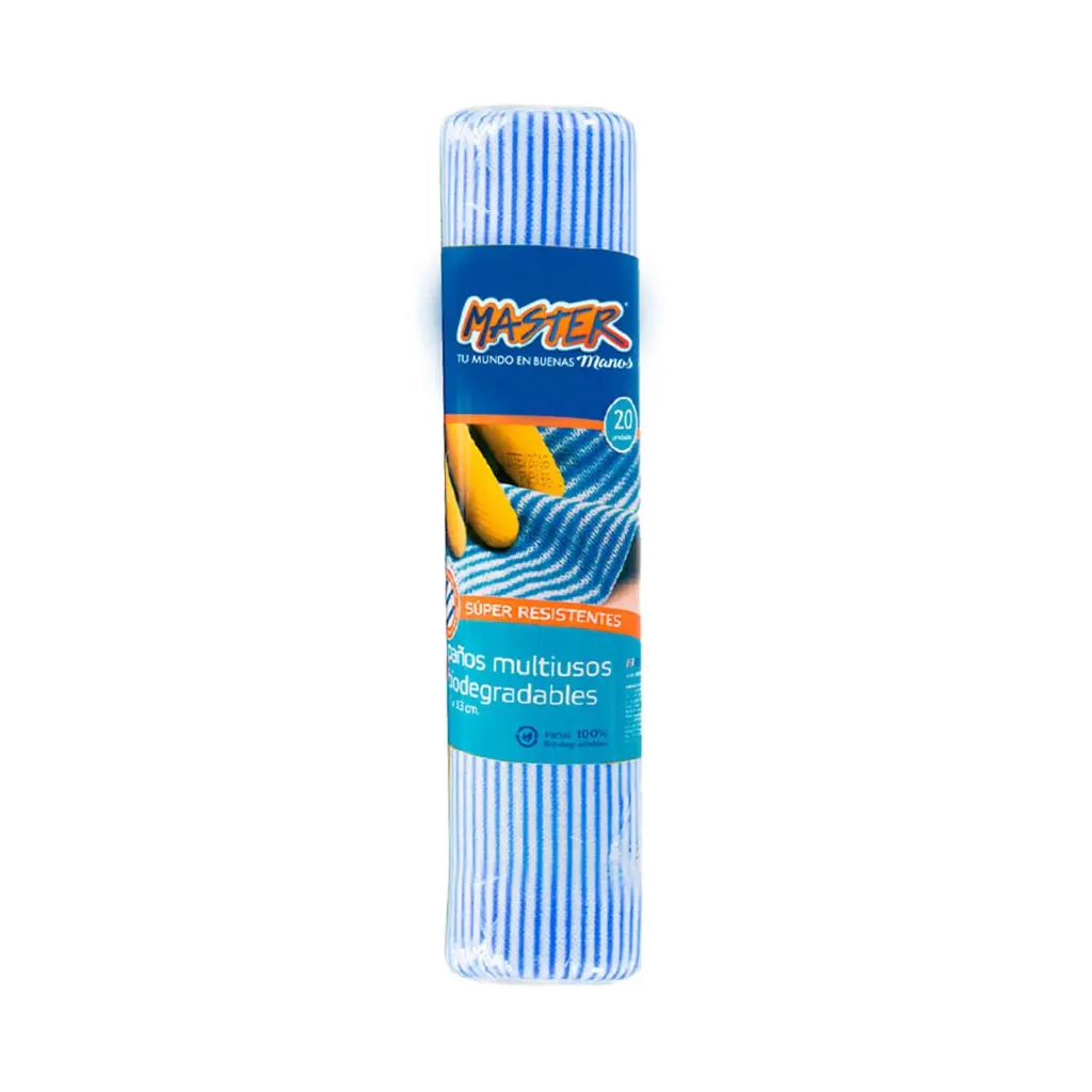 Paños Limpiatodo Amarillo Rollo x20 piezas MasterBrill
