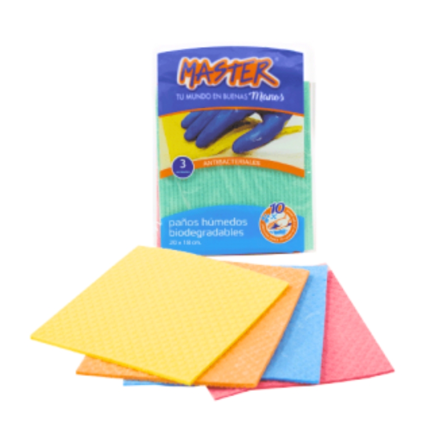 Paños de esponja Paq x3 piezas Triplepaño Masterbrill