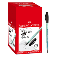 Bolígrafo Trilux 035 Negro Caja x 12 unidades Faber