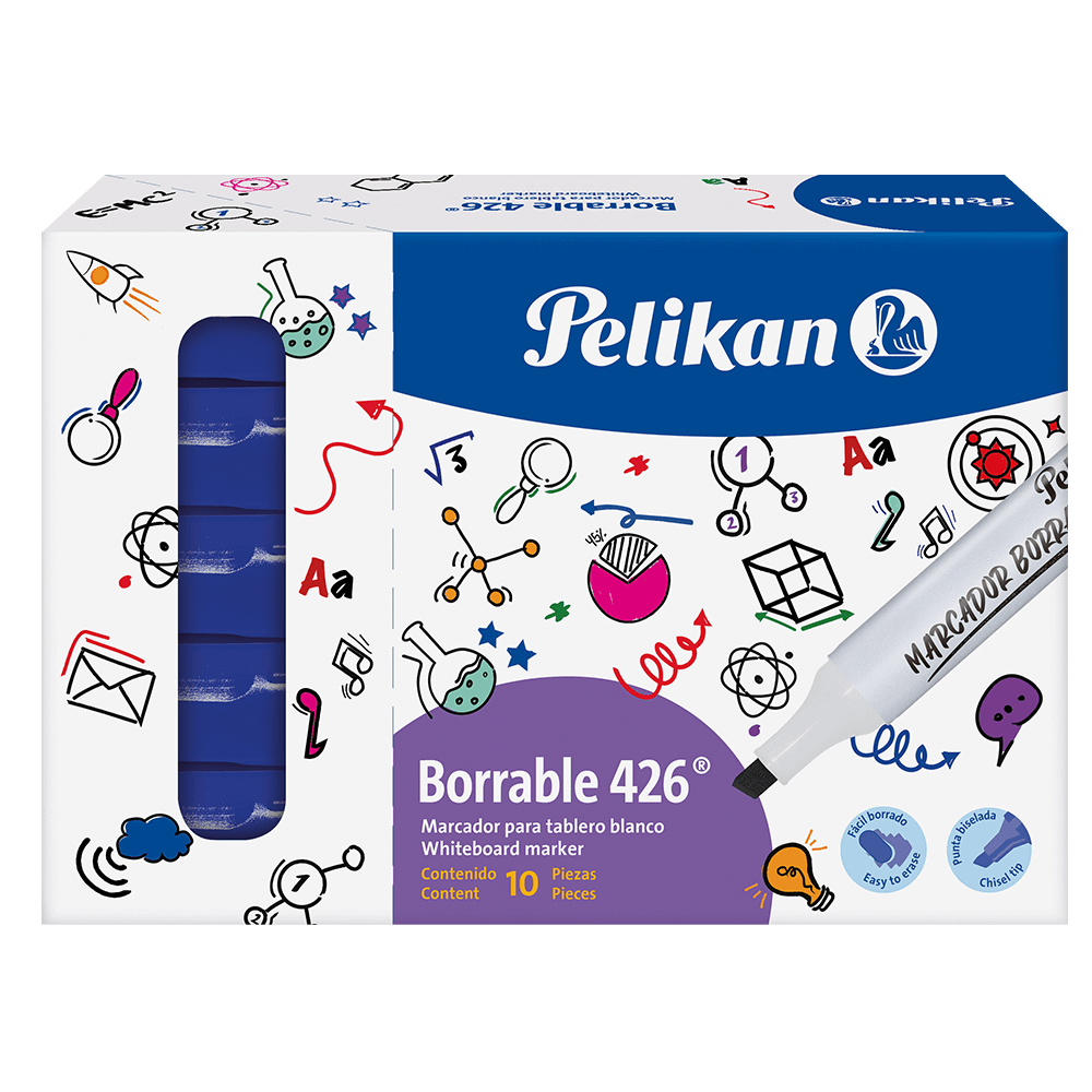 Marcador P/Pizarra #426 Azul x Unidad Pelikan