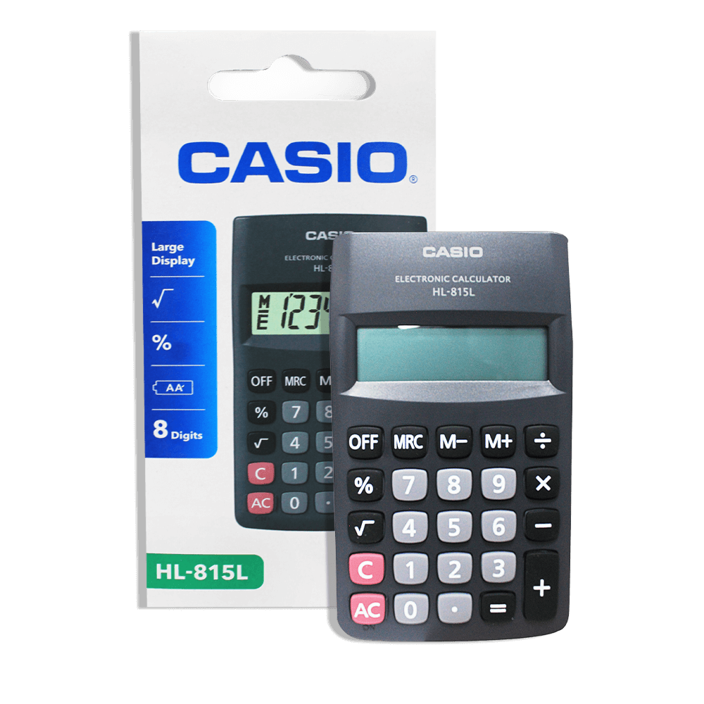 Calculadora de Bolsillo Negro 8 Dígitos Casio
