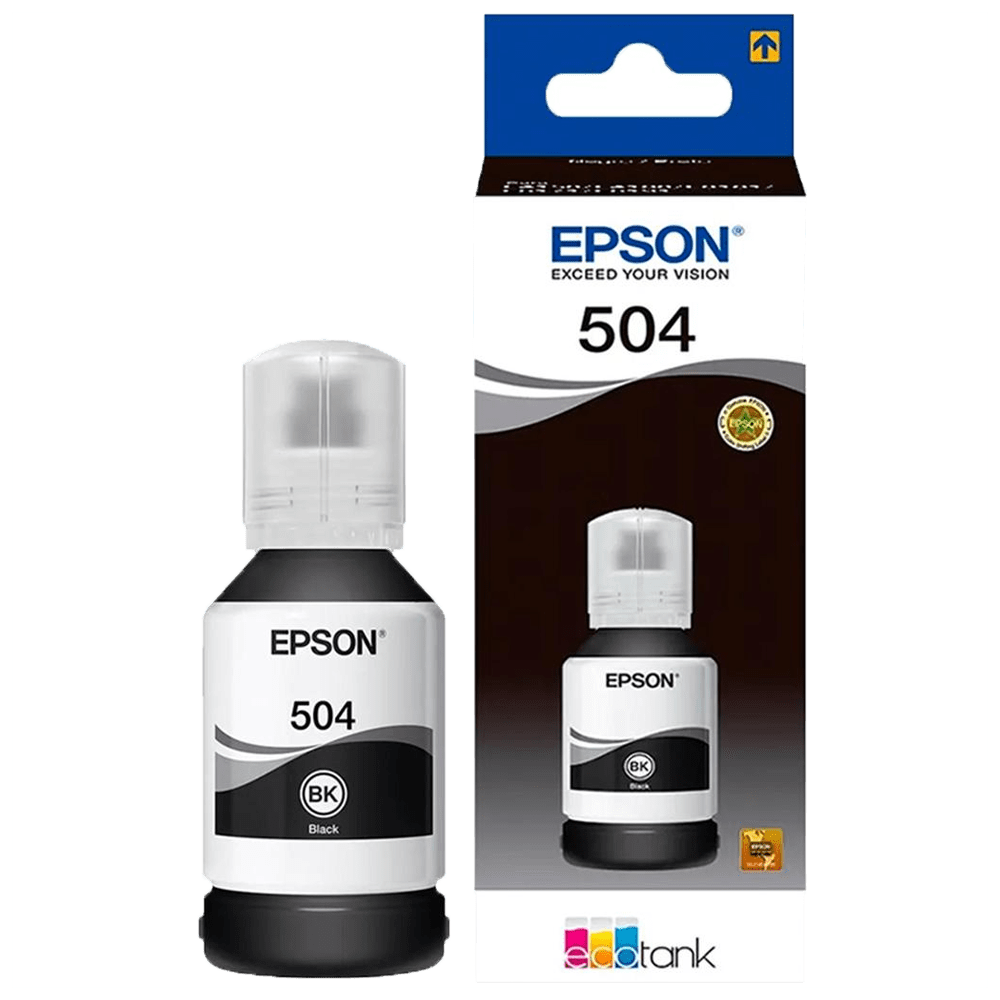Tinta Para Impresora 504 Negra Frasco 127ml Epson