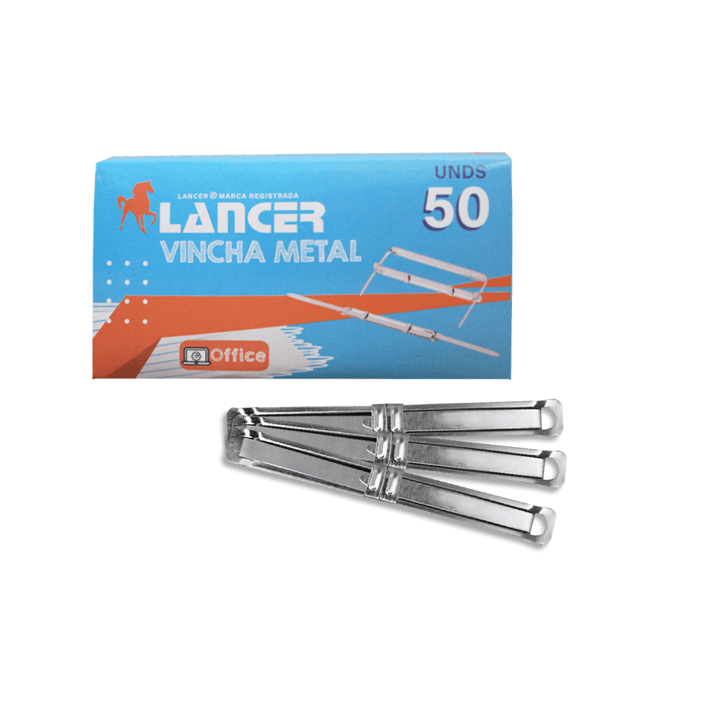 Vincha Metal Para Carpeta Caja x 50 unidades Lancer