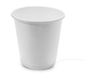 Vasos Blanco Papel 6 oz Paq x 50 uds