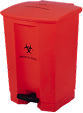 Contenedor de residuos biopeligrosos con pedal 45L