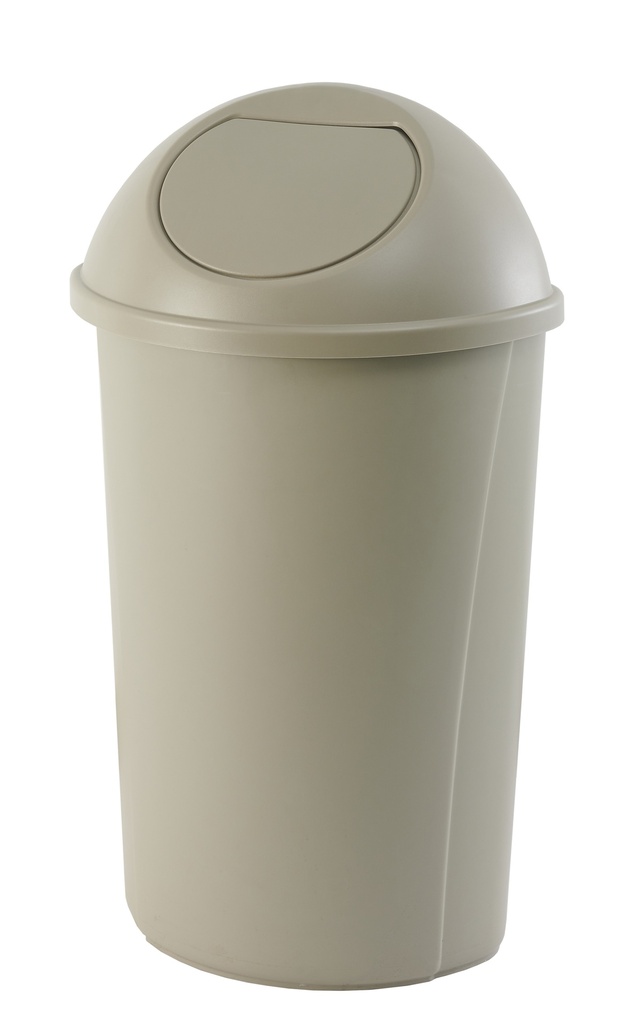 Contenedor semicircular manos libres 80L con tapa