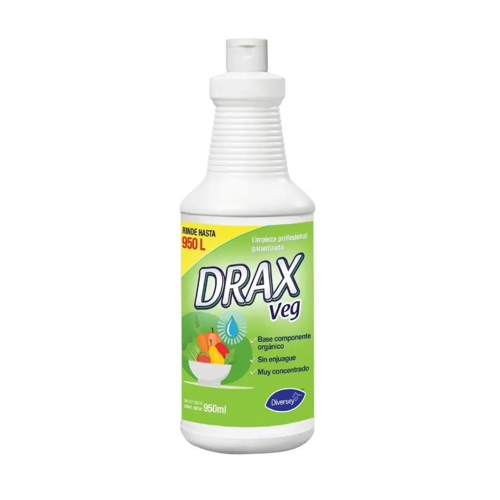 Limpiador Sanitizante Fruver Drax Veg 950ml DIVERSEY