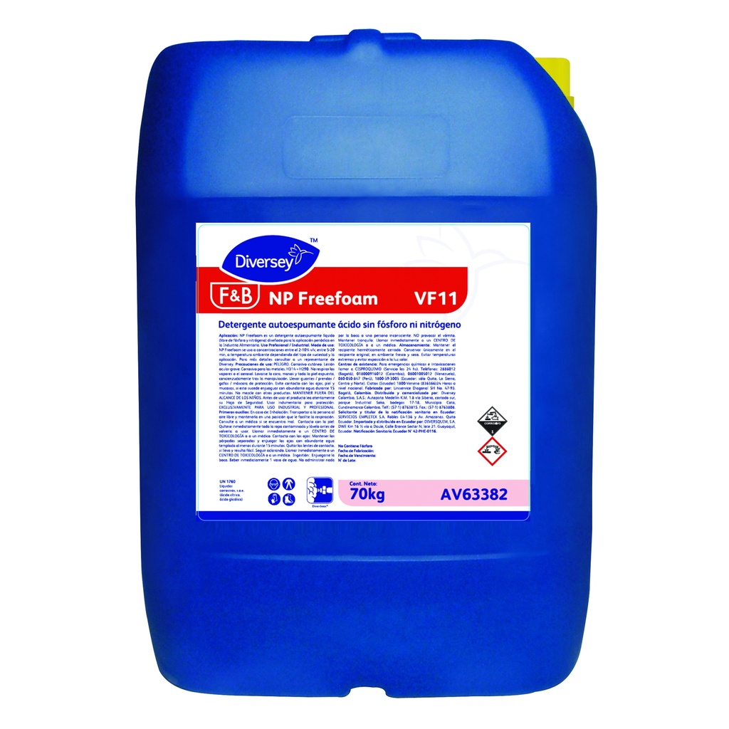 NP FREEFOAM Tambor x 20 L  (23.4Kg)  DIVERSEY 