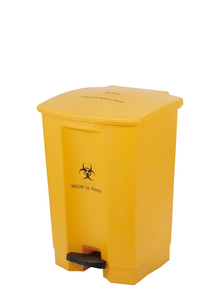 Contenedor de residuos médicos con pedal 50L TRUST