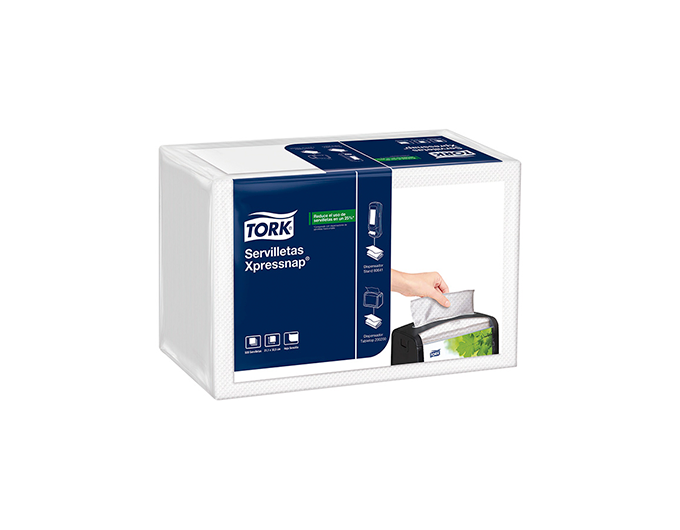 Servilleta Blanca Hoja Doble Xpressnap Caja x 12 Paq x 500 servilletas Tork