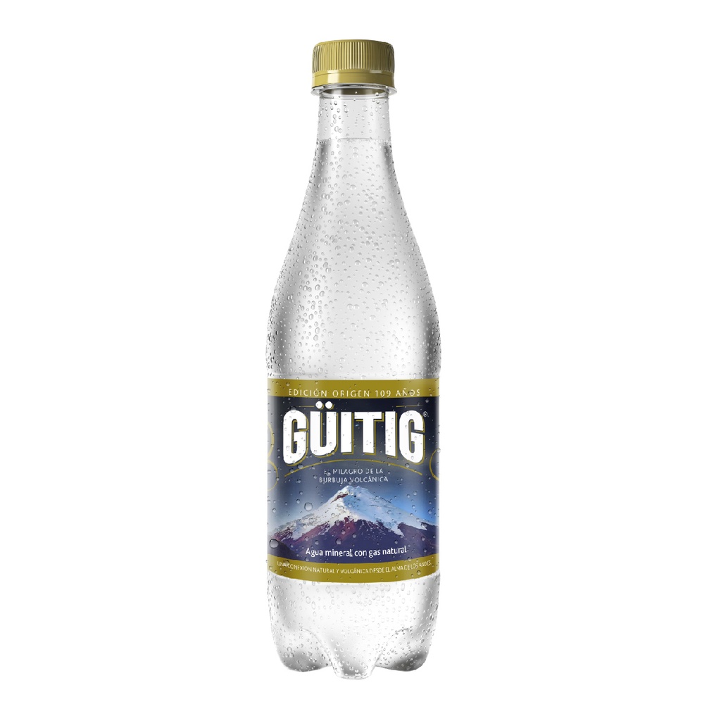 Agua con Gas Mineral 500 ml Guitig