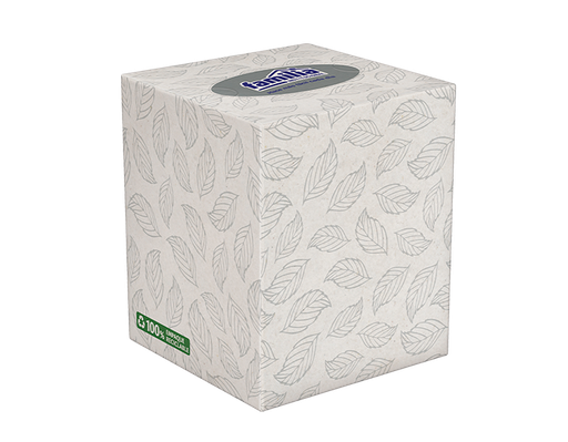 [75091] Pañuelo Facial Triple Hoja Caja Cubo 60 hojas Tork
