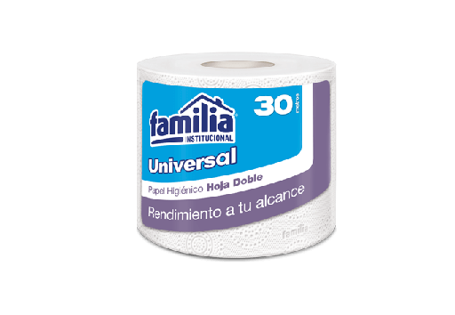 [70192] Papel Higienico Convencional Blanco Hoja Doble Rollo 30 m Tork