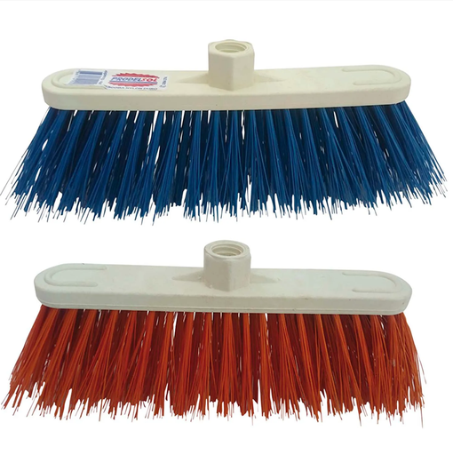 [ITM000000131] Escoba Plastica Cerdas Duras 25 cm Baston Metalico Jolly