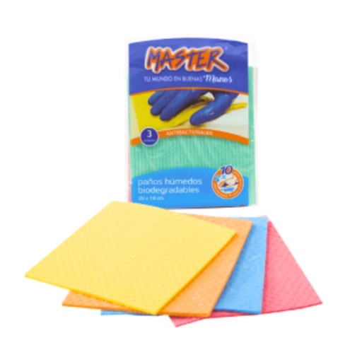 [ITM000000190] Paños de esponja Paq x3 piezas Triplepaño Masterbrill