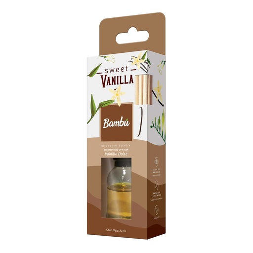 [ITM000000262] Ambiental en Aceites Vainilla 20 ml Tips Bamboo