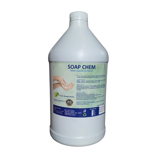 [ITM000000502] Jabon de Manos Liquido Manzana Verde Galon Chem