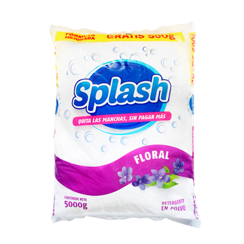 [ITM000000549] Detergente en Polvo para Ropa Floral 5 Kg Splash