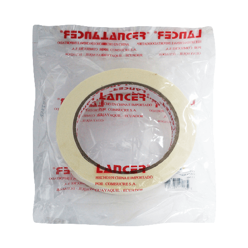 [ITM000001151] Cinta Adhesiva de Papel Masking 18MM X 40Yardas Lancer