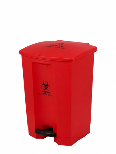 Contenedor de residuos médicos con pedal 50L TRUST