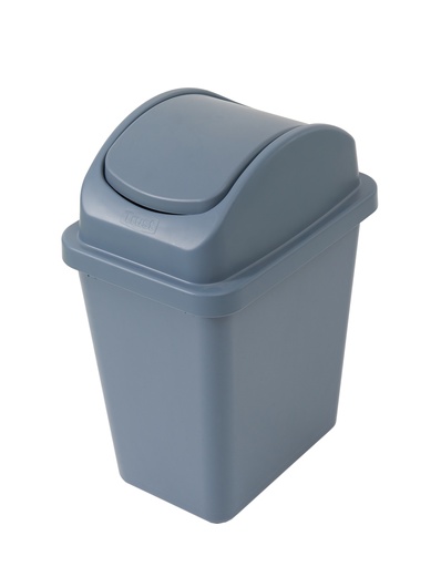 [KIT1242] Papelera premium manos libres con tapa basculante 13L