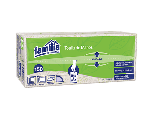 [73538] Toalla de Manos Doblada en Z Natural Hoja Doble Paq x 150 Toallas Tork