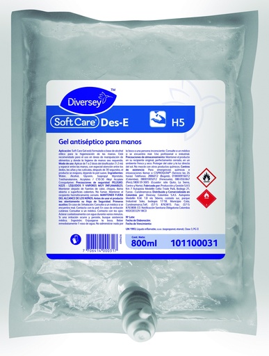 [101100031] SOFT CARE DES E H5 6X800ML  DIVERSEY 