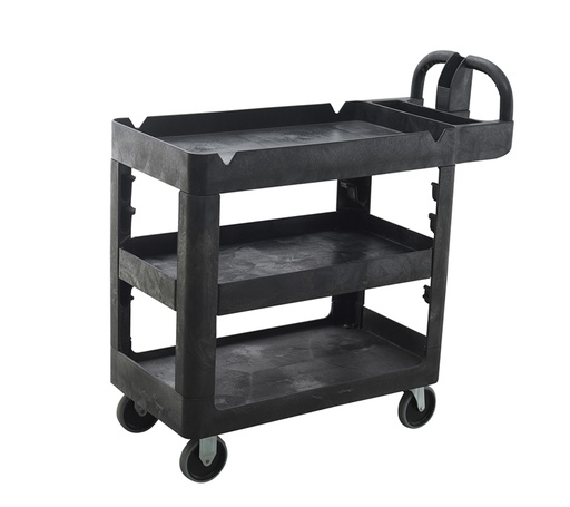 [4046BK] BITBAR Carro utilitario de 3 estantes TRUST
