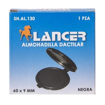 [ITM000001394] Almohadilla Dactilar Tinta Negra 60x9 mm Lancer