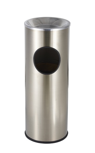 [2311SSS] Papelera con cenicero acero inox 13L TRUST 