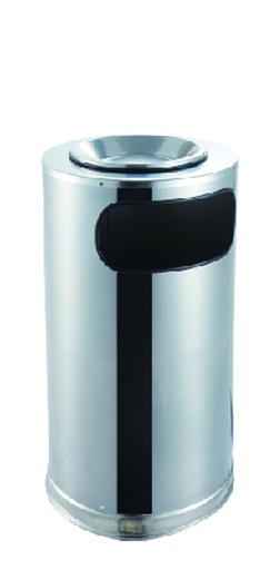 [2331SSS] Papelera con cenicero acero inox 45L TRUST